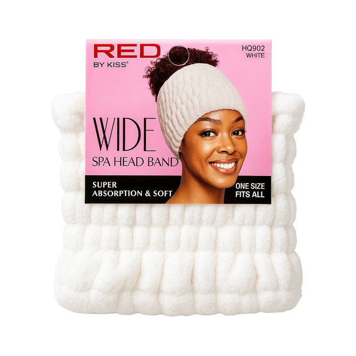 Wide Spa Head Band [White] #Hq902