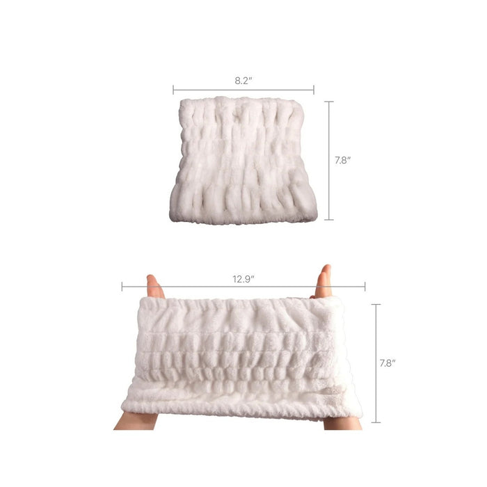 Wide Spa Head Band [White] #Hq902