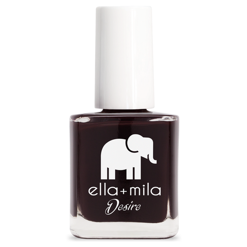 Wine Me Up deep wine red-purple nail polish bottle – ella+mila