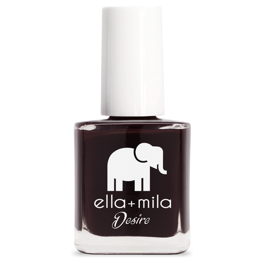 Wine Me Up deep wine red-purple nail polish bottle – ella+mila