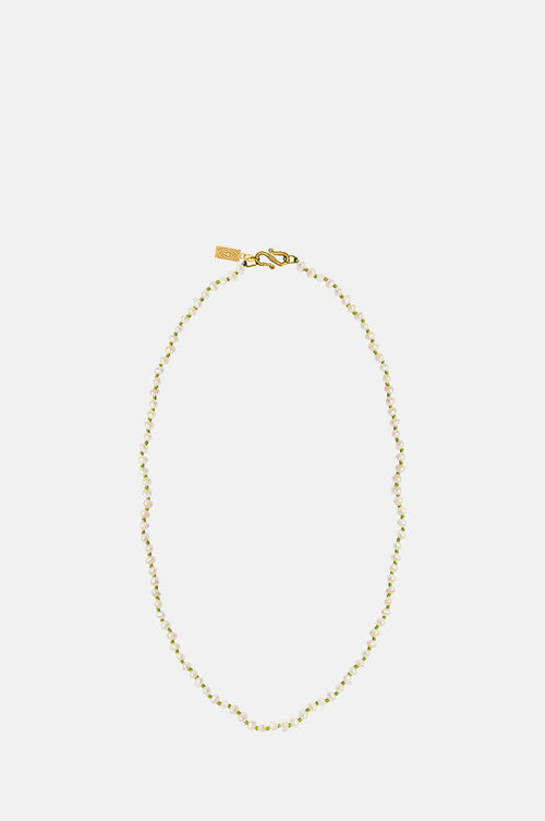 Hermina Athens Wizard of Pearls Olive Necklace.