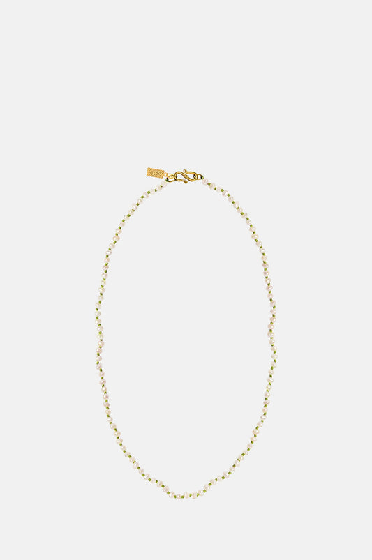 Hermina Athens Wizard of Pearls Olive Necklace.