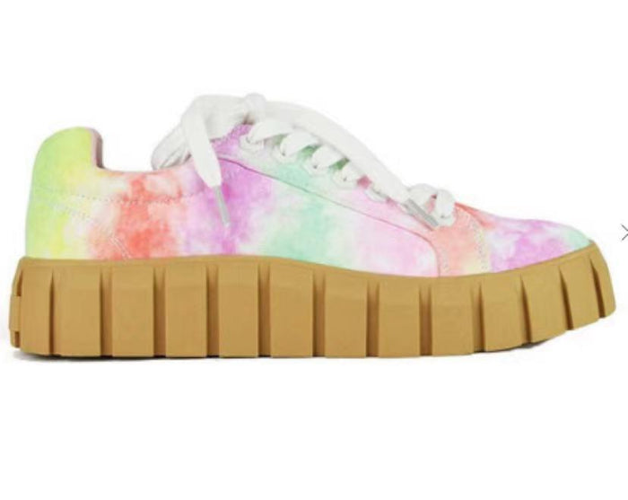 Women's Platform Lace-Up Vulcanized Sneakers — Lightweight Breathable Style