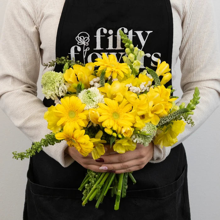 Yellow And White Sunshine Flower Bouquet Other - Image
