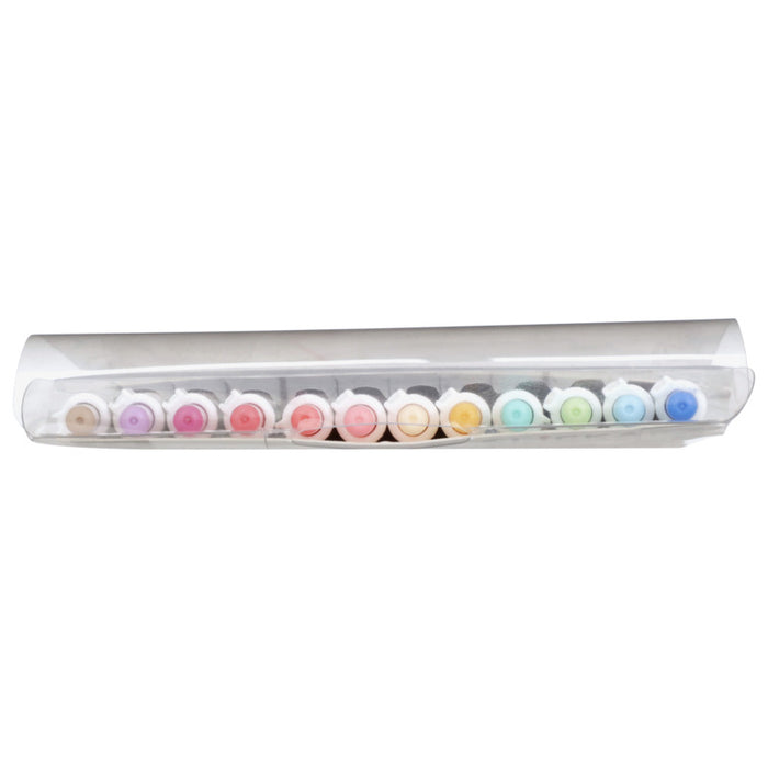 Zebra - CLiCKART Retractable Marker Pen Set - Light Colour Palette. Perfect for journaling, colour coding, drawing, and writing. At Embellish Away in Bowmnaville Ontario Canada.