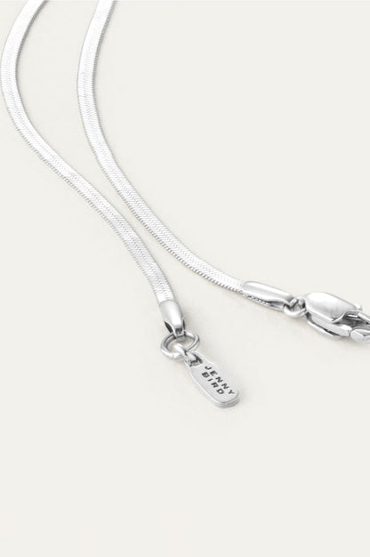 Zeina Slim Silver Chain Necklace