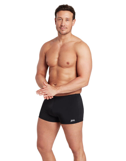 Black Zoggs Cottesloe Hip Racer speedo swim trunks