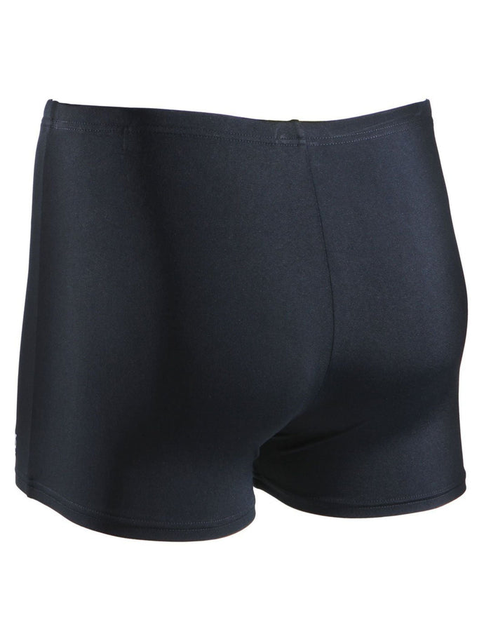 Black Zoggs Cottesloe Hip Racer swim trunks in smooth stretchy fabric