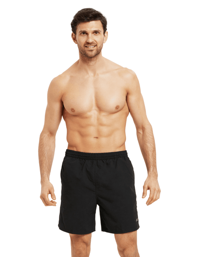Zoggs Penrith 17’’ black athletic shorts with mesh lining