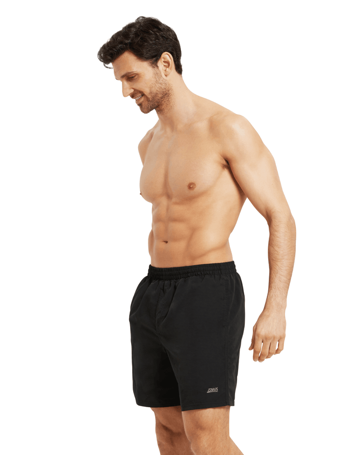 Zoggs Penrith 17’’ black athletic shorts with mesh lining
