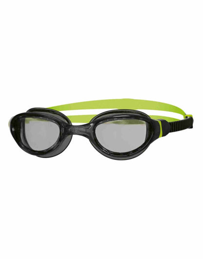 Zoggs Phantom Junior 2.0 black lime green swimming goggles with ultra fit gasket