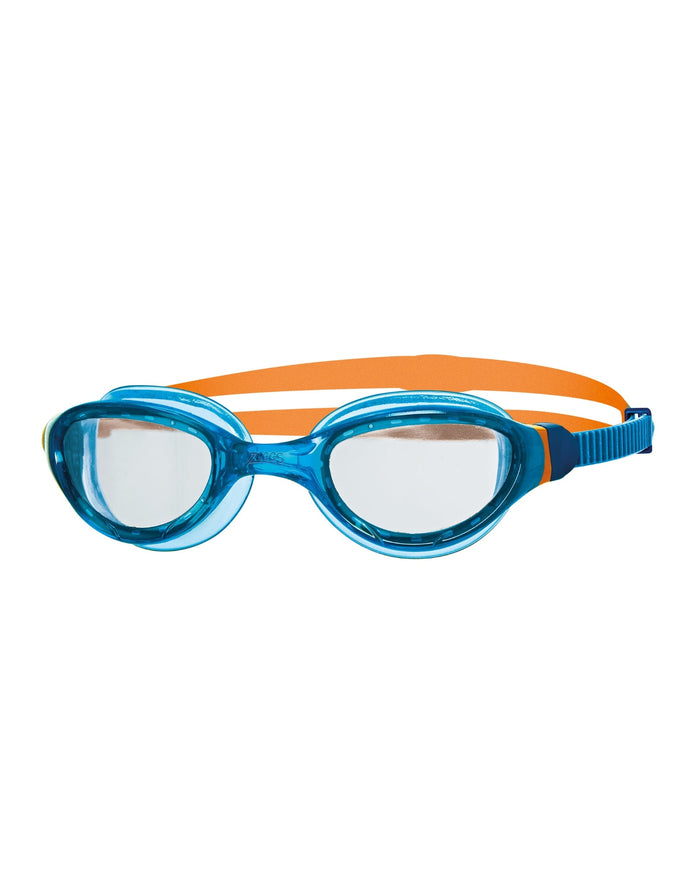 Zoggs Phantom Junior 2.0 blue orange swimming goggles with ultra fit gasket