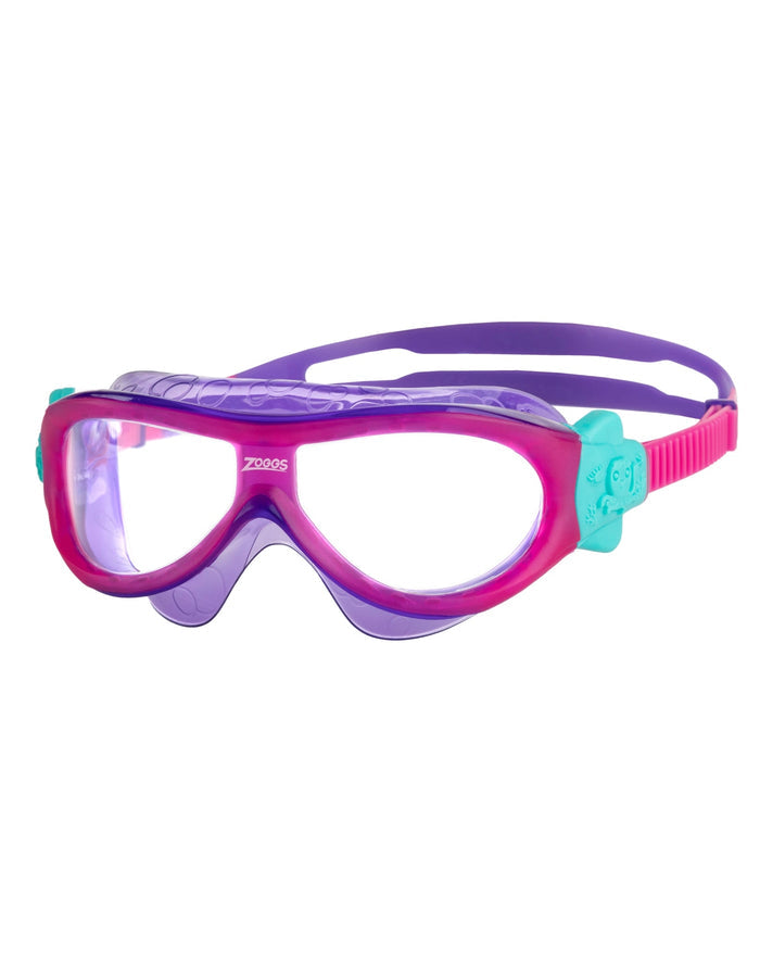 Zoggs Phantom Kids Mask: pink purple goggles for children aged 2-6yrs