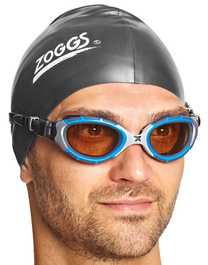 Zoggs Predator Flex Polarized Ultra sleek black goggles set