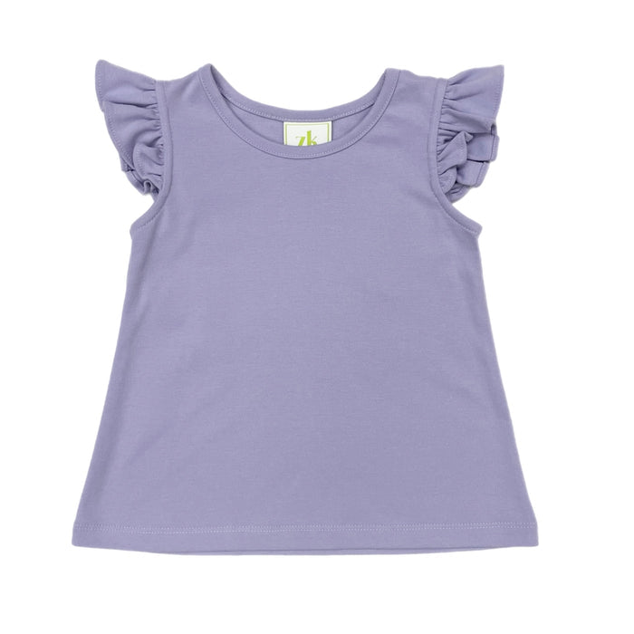 Zuccini Angel Sleeve Knit Blouse-Lavender