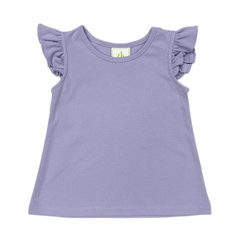 Zuccini Angel Sleeve Knit Blouse-Lavender